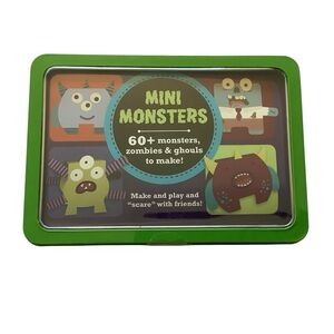 MINI MONSTERS  Monsters Zombies Fold Over Tiny Ghouls Paper Craft Kit New